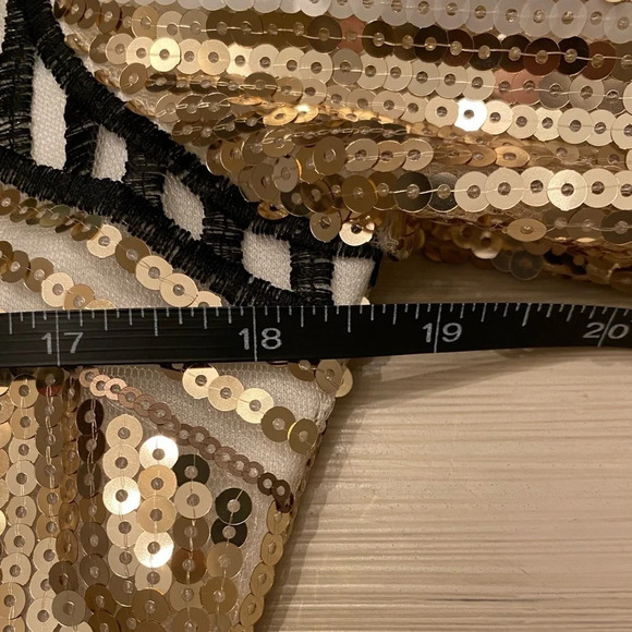 NWT, Endless Rose, Sequin Long Sleeve Mini Dress, Lime Multi, Gold, White Yellow - Picture 15 of 15